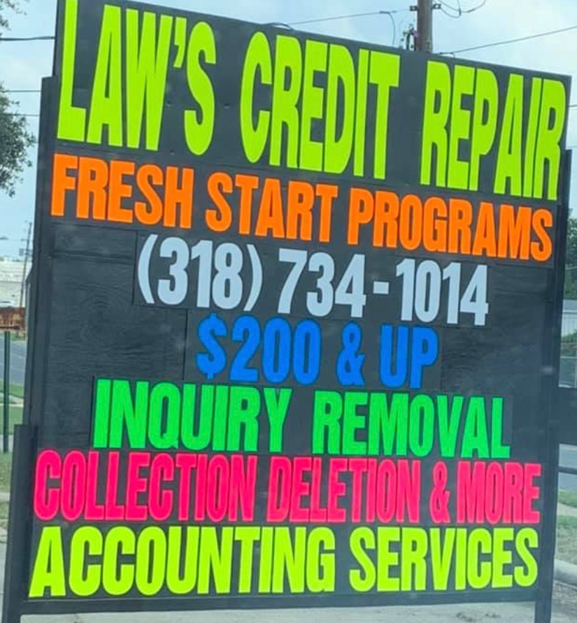 Laws Credit Repair LLC Credit Builder Card